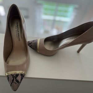Christian Siriano Snakeskin Stilettos